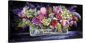 Roses and Lilacs-Nel Whatmore-Stretched Canvas