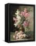 Roses and Lilies-Alfred Godchaux-Framed Stretched Canvas
