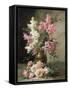 Roses and Lilies-Alfred Godchaux-Framed Stretched Canvas