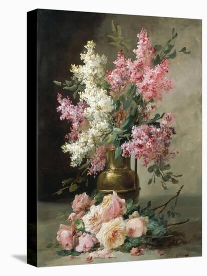 Roses and Lilies-Alfred Godchaux-Stretched Canvas