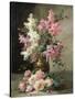 Roses and Lilies-Alfred Godchaux-Stretched Canvas