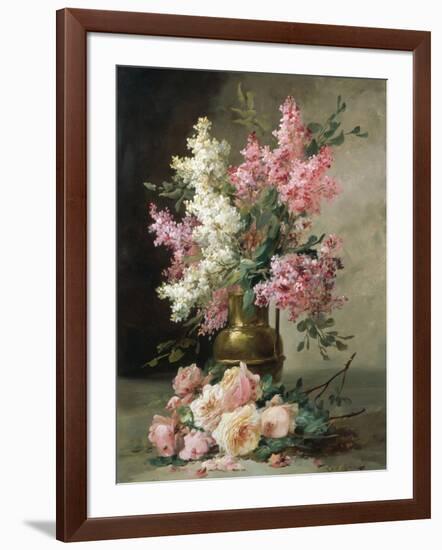 Roses and Lilies-Alfred Godchaux-Framed Giclee Print