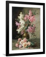 Roses and Lilies-Alfred Godchaux-Framed Giclee Print