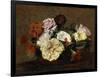 Roses and Nasturtiums in a Vase, 1883-Henri Fantin-Latour-Framed Giclee Print