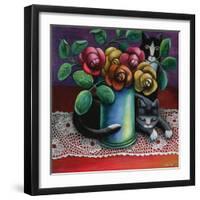 Roses and Old Lace-Jerzy Marek-Framed Giclee Print