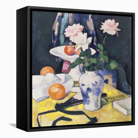 Roses and Oranges, c.1920-Samuel John Peploe-Framed Stretched Canvas
