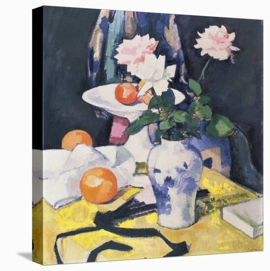 Roses and Oranges, c.1920-Samuel John Peploe-Stretched Canvas