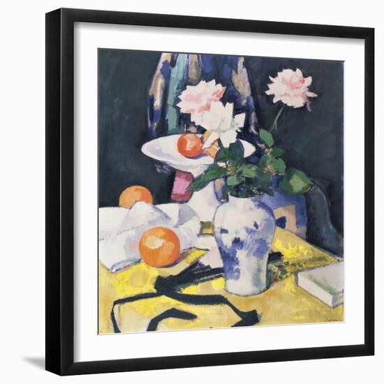 Roses and Oranges, c.1920-Samuel John Peploe-Framed Premium Giclee Print