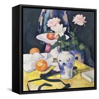 Roses and Oranges, C.1920-Samuel John Peploe-Framed Stretched Canvas