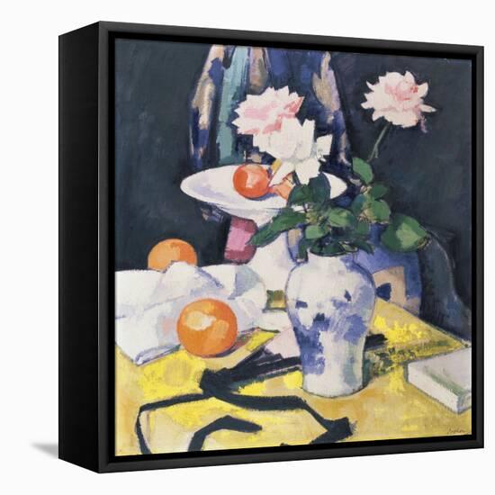 Roses and Oranges, C.1920-Samuel John Peploe-Framed Stretched Canvas