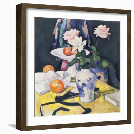 Roses and Oranges, C.1920-Samuel John Peploe-Framed Giclee Print