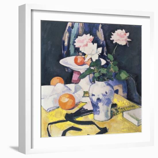 Roses and Oranges, C.1920-Samuel John Peploe-Framed Giclee Print