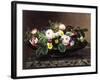 Roses and Pansies in a Greek Kylix-Johan Laurentz Jensen-Framed Giclee Print