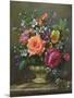 Roses and Pansies-Albert Williams-Mounted Giclee Print