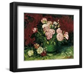 Roses and Peonies, c.1886-Vincent van Gogh-Framed Giclee Print