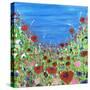 Roses and Poppies-Caroline Duncan-Stretched Canvas