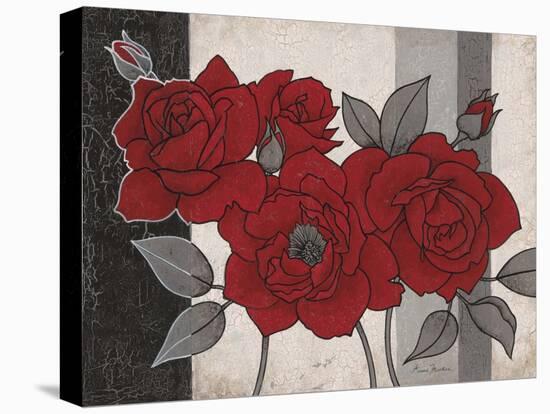 Roses and Stripes 1-Ariane Martine-Stretched Canvas