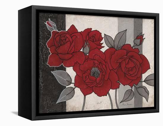 Roses and Stripes 1-Ariane Martine-Framed Stretched Canvas