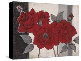 Roses and Stripes 1-Ariane Martine-Stretched Canvas