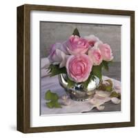 Roses and Teapot-Catherine Beyler-Framed Art Print