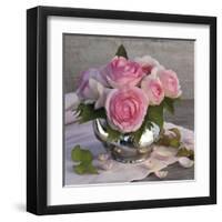 Roses and Teapot-Catherine Beyler-Framed Art Print