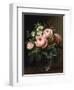 Roses and Tree Anemone in a Glass Vase-Johan Laurentz Jensen-Framed Giclee Print