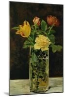 Roses and Tulips, 1882-Edouard Manet-Mounted Giclee Print