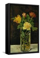 Roses and Tulips, 1882-Edouard Manet-Framed Stretched Canvas