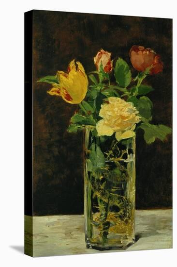 Roses and Tulips, 1882-Edouard Manet-Stretched Canvas