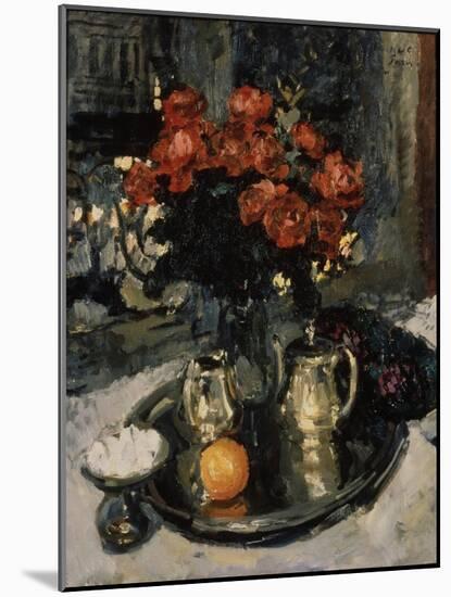 Roses and Violets, 1912-Konstantin Alexeyevich Korovin-Mounted Giclee Print