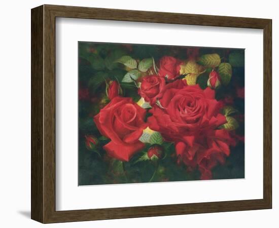 Roses Are Red-Bowmy-Framed Art Print