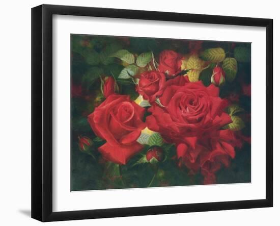 Roses Are Red-Bowmy-Framed Art Print