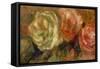 Roses by Renoir-Pierre Auguste Renoir-Framed Stretched Canvas