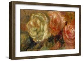 Roses by Renoir-Pierre Auguste Renoir-Framed Giclee Print