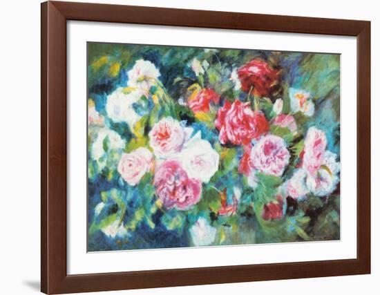 Roses, c.1885-Pierre-Auguste Renoir-Framed Art Print