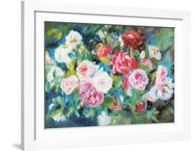 Roses, c.1885-Pierre-Auguste Renoir-Framed Art Print