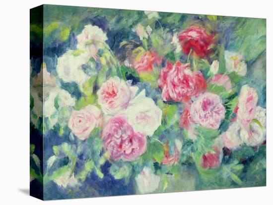 Roses, circa 1885-Pierre-Auguste Renoir-Stretched Canvas