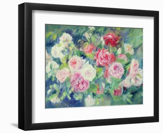 Roses, circa 1885-Pierre-Auguste Renoir-Framed Premium Giclee Print