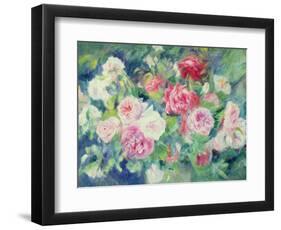 Roses, circa 1885-Pierre-Auguste Renoir-Framed Premium Giclee Print