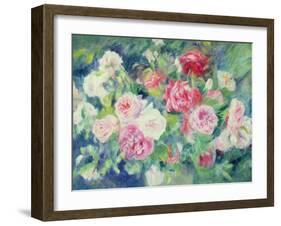 Roses, circa 1885-Pierre-Auguste Renoir-Framed Giclee Print