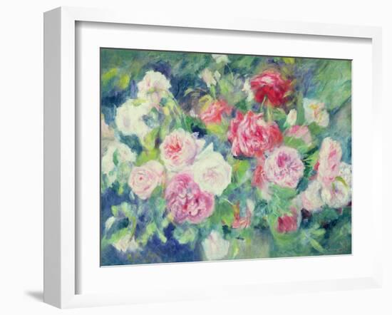 Roses, circa 1885-Pierre-Auguste Renoir-Framed Giclee Print