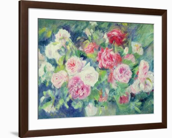 Roses, circa 1885-Pierre-Auguste Renoir-Framed Giclee Print