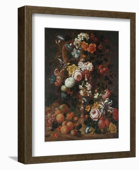 Roses, Dahlias, Convolvulus, a Tulip and Other Flowers, 1689-Sir William Beechey-Framed Giclee Print