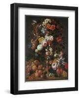 Roses, Dahlias, Convolvulus, a Tulip and Other Flowers, 1689-Sir William Beechey-Framed Giclee Print