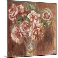 Roses dans un vase-Pierre-Auguste Renoir-Mounted Giclee Print