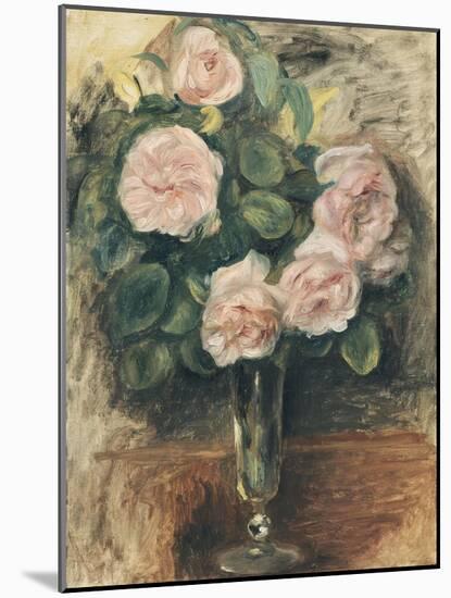 Roses dans un verre-Pierre-Auguste Renoir-Mounted Giclee Print