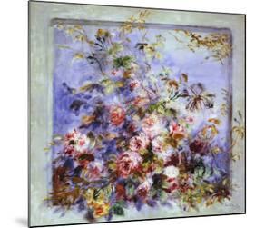 Roses dans une Fenetre-Pierre-Auguste Renoir-Mounted Art Print