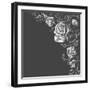 Roses Decoration over Dark Background-Danussa-Framed Art Print