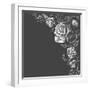 Roses Decoration over Dark Background-Danussa-Framed Art Print