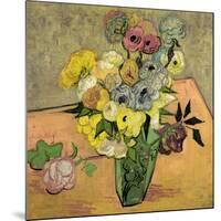 Roses et anemones. Oil on canvas (June 1890) 51.7 x 52 cm R.F. 1954-12.-Vincent van Gogh-Mounted Giclee Print